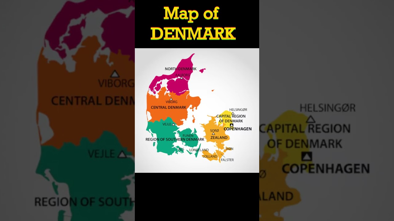 Map of Denmark 
