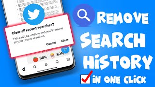 How to Clear/delete Recent Search History on Twitter