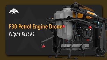 F30 28 Litres Petrol Engine Agriculture Spraying Drone Flight Test #1 | Alphaswift