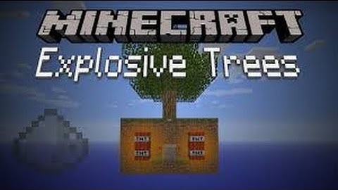 Minecraft Tutorial: How To Build A "TNT" Tree Trap