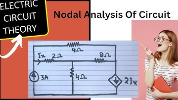 NODAL ANALYSIS//ELECTRIC CKT THEORY/NETWORK ANALYSIS AC CKT WITH DEPENDENT SOURCE/EASY EXPALANATION