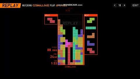 Tetr.io 40 Lines with only T-Spin Double