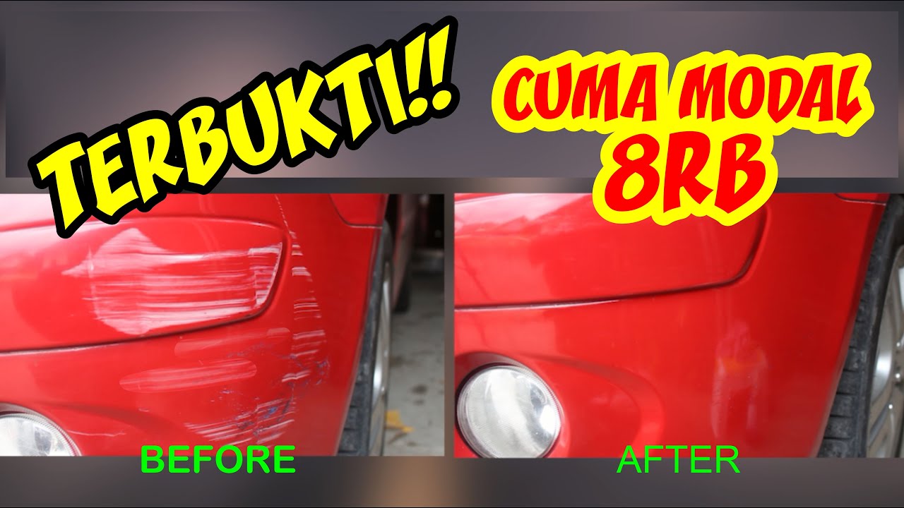 CARA MENGHILANGKAN BARET DI BODY MOBIL,CUMA MODAL 8000 SAJA!