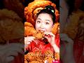 ASMR SHORT | CUTE CHINA 여성  EATING 매콤한 튀긴 닭고기 , SPICY CHICKEN - VERY YUMMY ` AMAZING AI MUKBANG