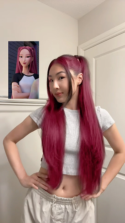 I tried Mira’s hairstyle from K-Pop Demon Hunters! 🩷 Who should I try next?