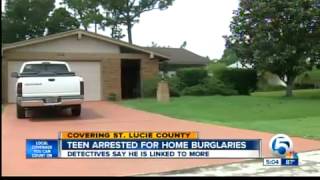 Teen arrested for home burglaries