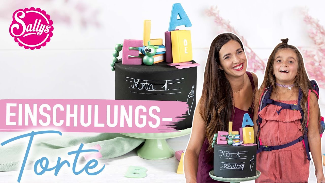 Einschulungstorte / Motivtorte 1. Klasse / Torte zum Schulanfang / Sallys Welt