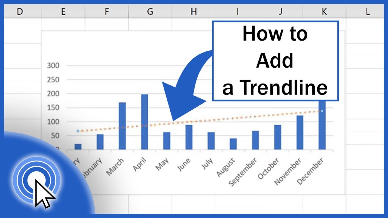 how to add a trendline in excel youtube make line plot