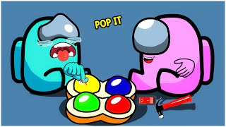Pop It Vs Mini Among Us Funny Animation