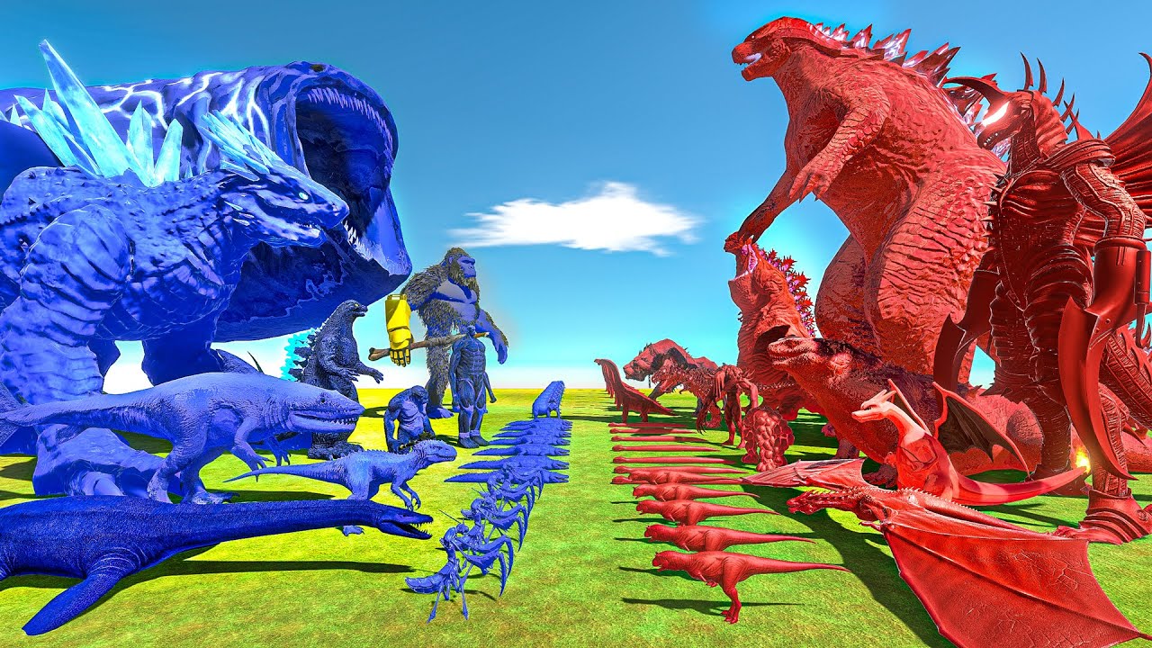 Team Blue Bloop + Shimo + Kong vs Red Monster Team -  ARBS