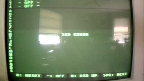 Atari SIO2SD Error