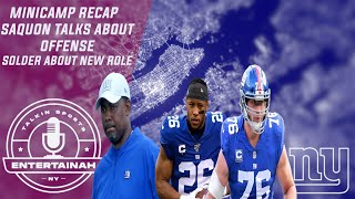 New York Giants | Mini Camp Recap Saquon Barkley talks about Off + Solder new role & Peppers on Def