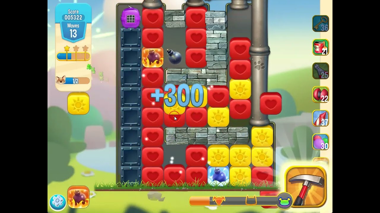 Pet Rescue Saga level 5379 no boosters | PuzzledCubes.site