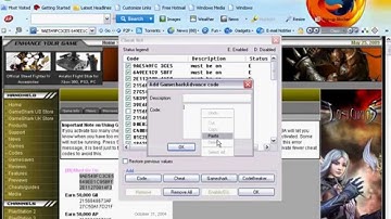 How to use Gameshark on Visual Boy Advance