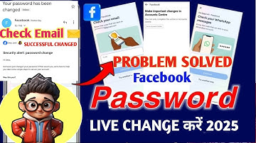 Facebook Password Change Problem 2025 Check Your WhatsApp Messages Problem Fixed✅ Change Password