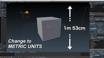 (Blender Tutorial) How to set Blender to Metric units