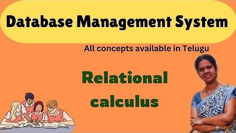 Relational calculus in RDBMS || 25|| DBMS IN TELUGU