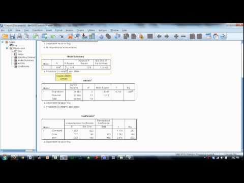Multiple Correlation And Regression Analysis In SPSS