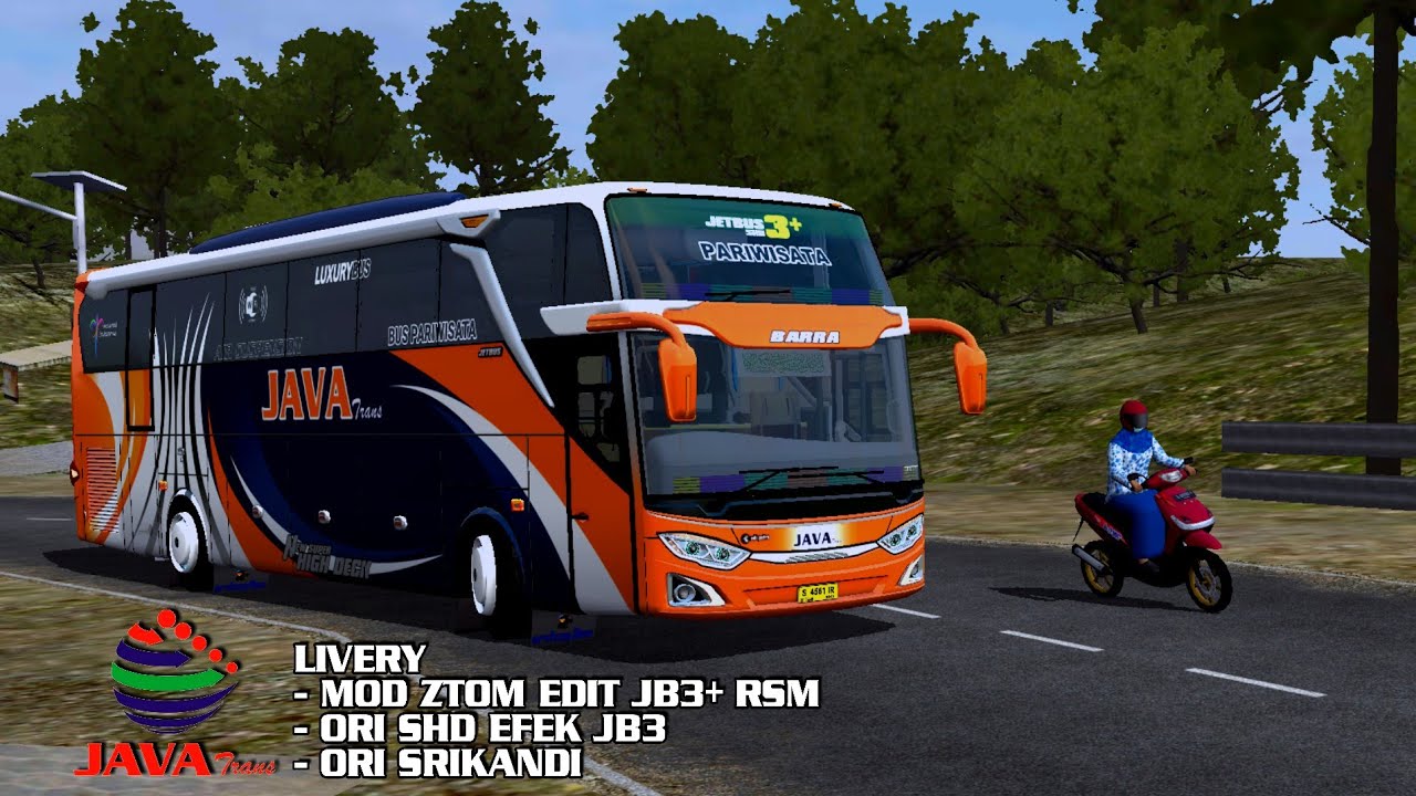 Java Trans Bus JAVA Trans . LivBussid MOD, ORISHD EFEK JB3 & SRIKANDI - YouTube