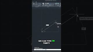 AutoCAD Green Line: Master Angles & Distances Instantly! #shorts