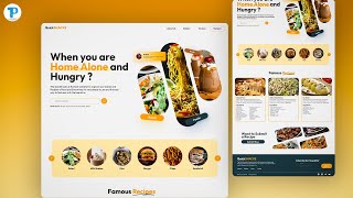 How to design Restaurant Website UI UX using Figma in 2022 (QuickSnacks)