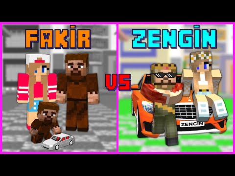 FAKİR AİLE VS ZENGİN AİLE HAYATI! 😱 - Minecraft