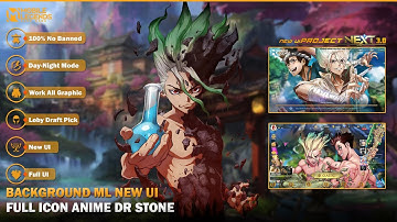 Full Icon Background ML Anime Dr Stone New UI