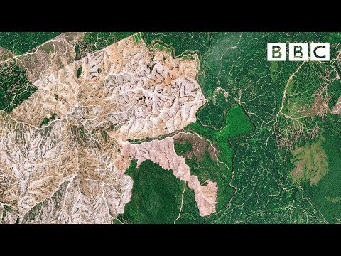 Satellite shows extent of terrible destruction to the planet - BBC