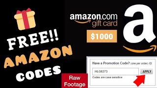 100% FREE Amazon Gift Card Codes! 2020 (No Human Verification) Make Money Online (Raw Footage) screenshot 1