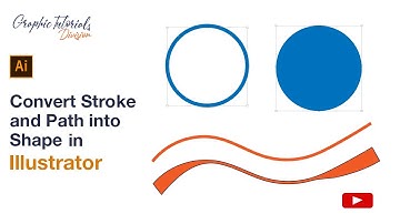 Convert Stroke and Path into Shape in Adobe Illustrator