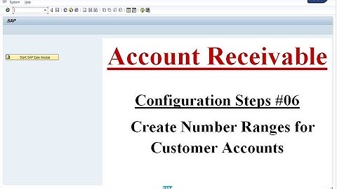 AR Config Step #06 Create Number Ranges for Customer Accounts