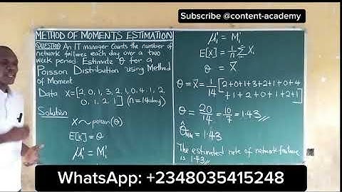 Application of the Method of Moments for Estimating Poisson Distribution Parameters