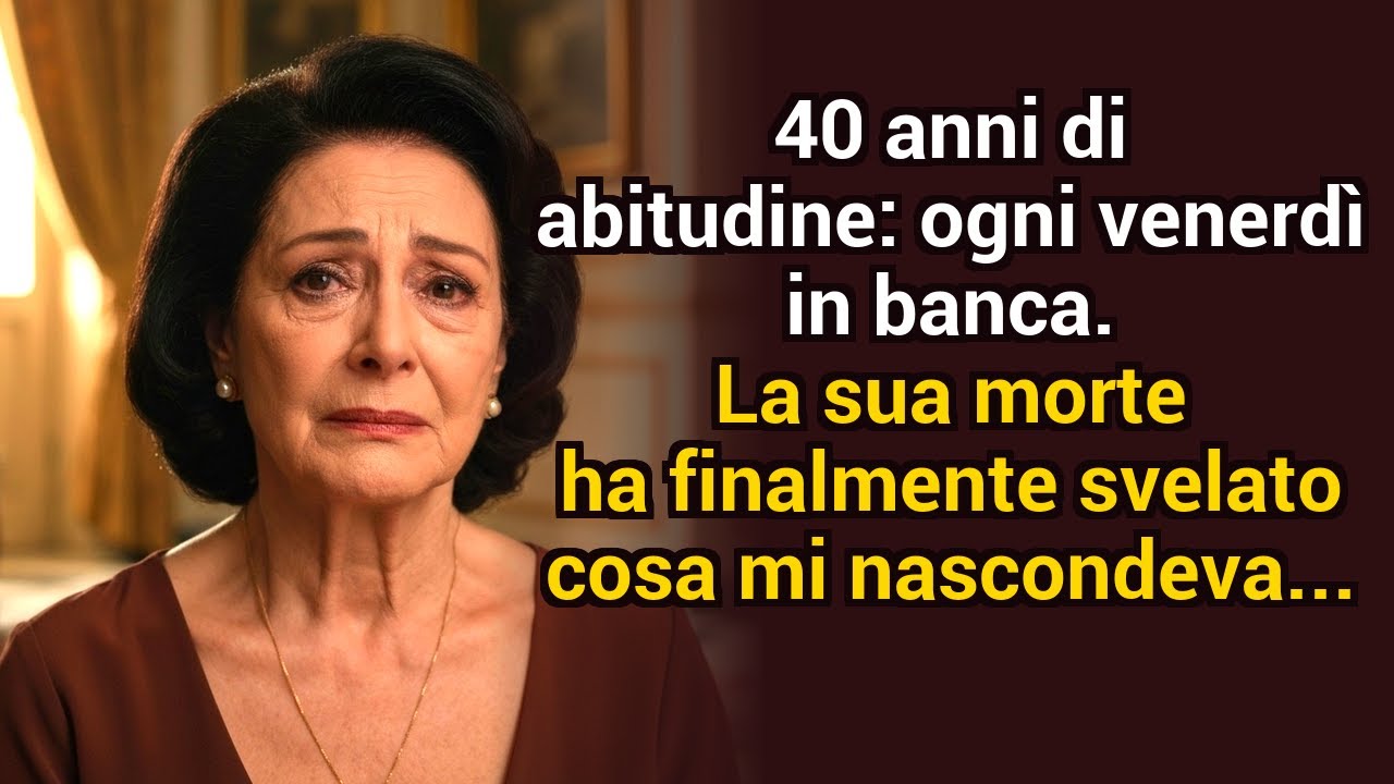 40 anni di routine ogni venerdì in banca — la sua morte ha finalmente rivelato ciò che mi nascondeva