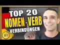 TOP 20 Nomen-Verb-Verbindungen B1+ | Important German noun-verb-combinations