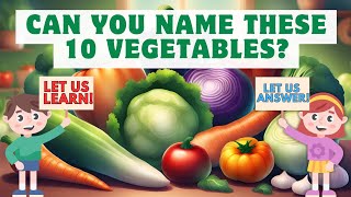 Vegetable Quiz For Kids | Learn To Read