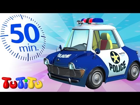 טוטיטו בעברית ברצף | צעצועים על גלגלים | 50 דקות של הנאה לילדים | מכונית משטרה