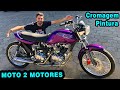 MONTAGEM COMPLETA da MOTO com 2 MOTORES - Twin Engine Motorcycle