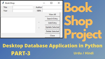 Book Shop Project in Python Part-3 | Book Store Project | Python project | python project ideas