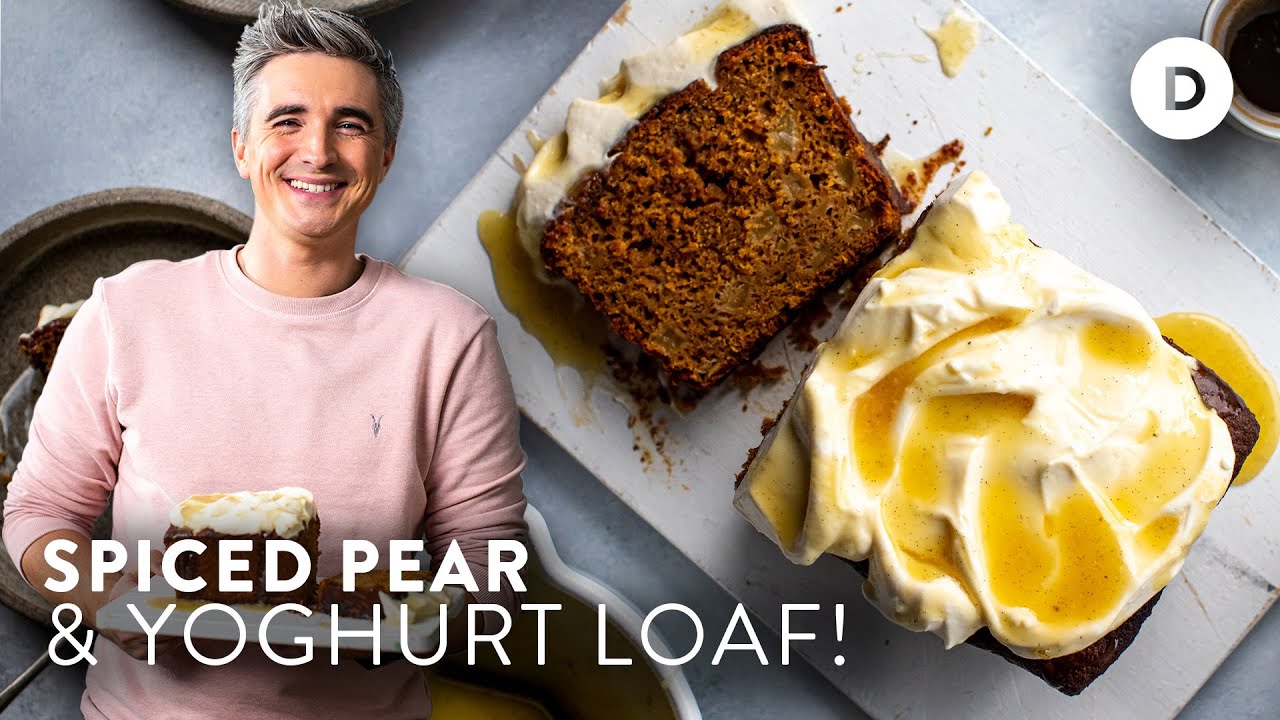 The SECRET to the perfect Winter Spiced Pear & Yoghurt Cake!