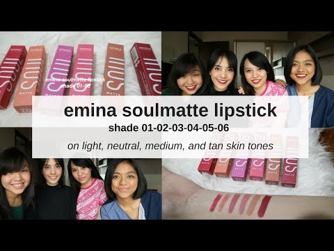 emina-soulmatte-lipstick-review-and-swatches-|-in-4-skin-tones!