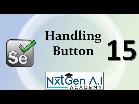 Selenium Tutorials for Beginners : 15. How to Handle Button ?
