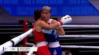 Boxing WC 2023 60KG ANAS SLEIMAN RIHAB PLE  TEGSHJARGAL ENKHTUR MGL HL