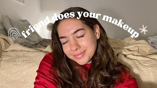 Friend Does Your Makeup 🎀 | Up Close Personal Attention ASMR 🌙
