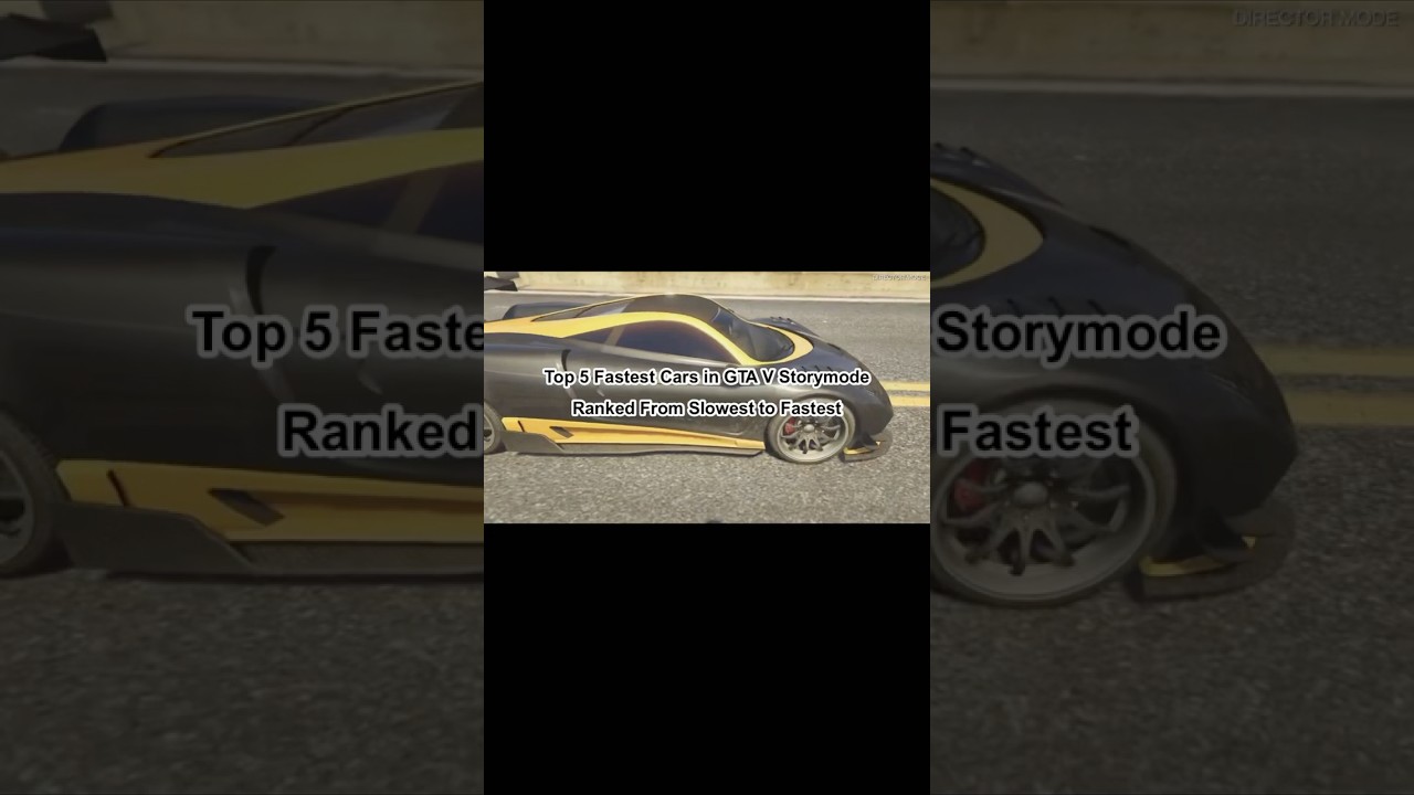 Top 5 fastest cars in GTA V storymode (Ranked Slow to Fast) 