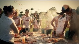 Epic Food Fight - Slow mo