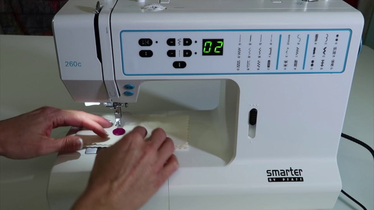SMARTER by PFAFF 260c 24 Sewing on Buttons YouTube