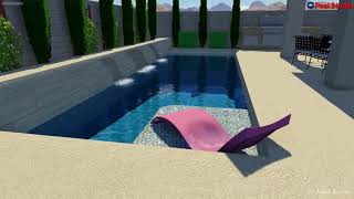 Pool with raised bondbeam 10X30