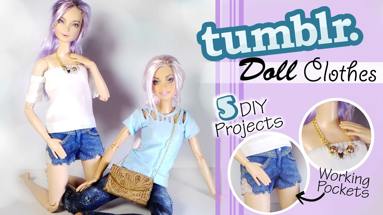 Tumblr clothes for Barbie, DIY