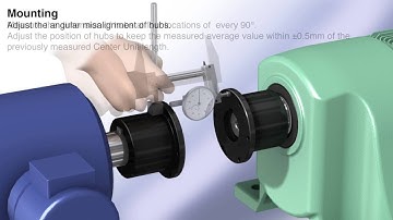 Mounting instructions for the Tsubaki Echt-Flex Coupling NER Series