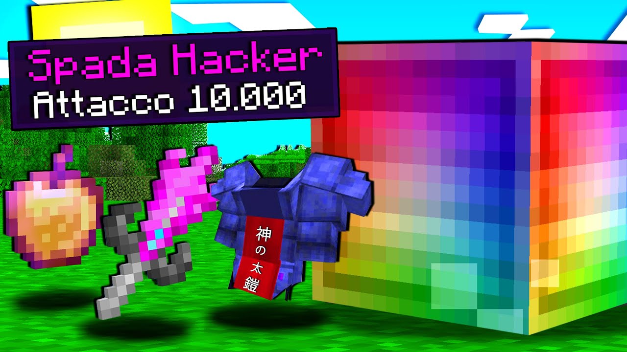 QUESTO BLOCCO DROPPA OGGETTI HACKER DI MINECRAFT - ITA